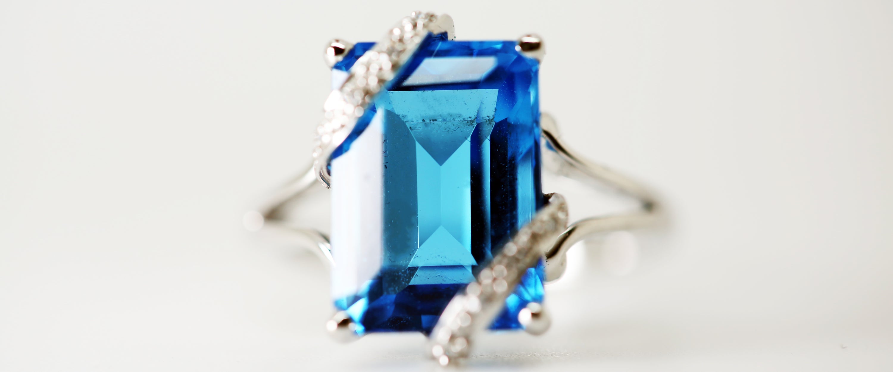 Blue Diamond Engagement Ring