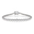 4.60ct Cubic Zirconia Graduated Tennis Bracelet Set in Rhodium Plated Silver