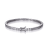 8.55ct Princess Cut Cubic Zirconia Tennis Bracelet in Rhodium Plated Silver