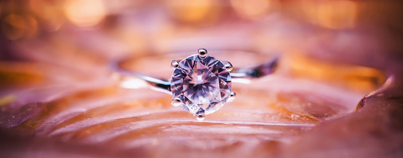 Pink Diamond Solitaire Engagement Ring