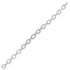 Pave Cubic Zirconia Chain Link Bracelet in Rhodium Plated Silver