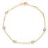 0.85ct Cubic Zirconia Classic Chain Bracelet in 14k Yellow Gold Plated Silver