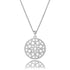 2.45ct Cubic Zirconia Starburst Pendant in Rhodium Plated Silver